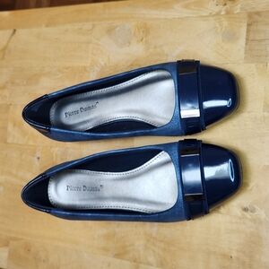 [7] Pierre Dumas Women's Cloudy Blue and Dark Navy Flats Size 7M Ballerinas